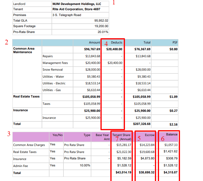 Cam Reconciliation Template